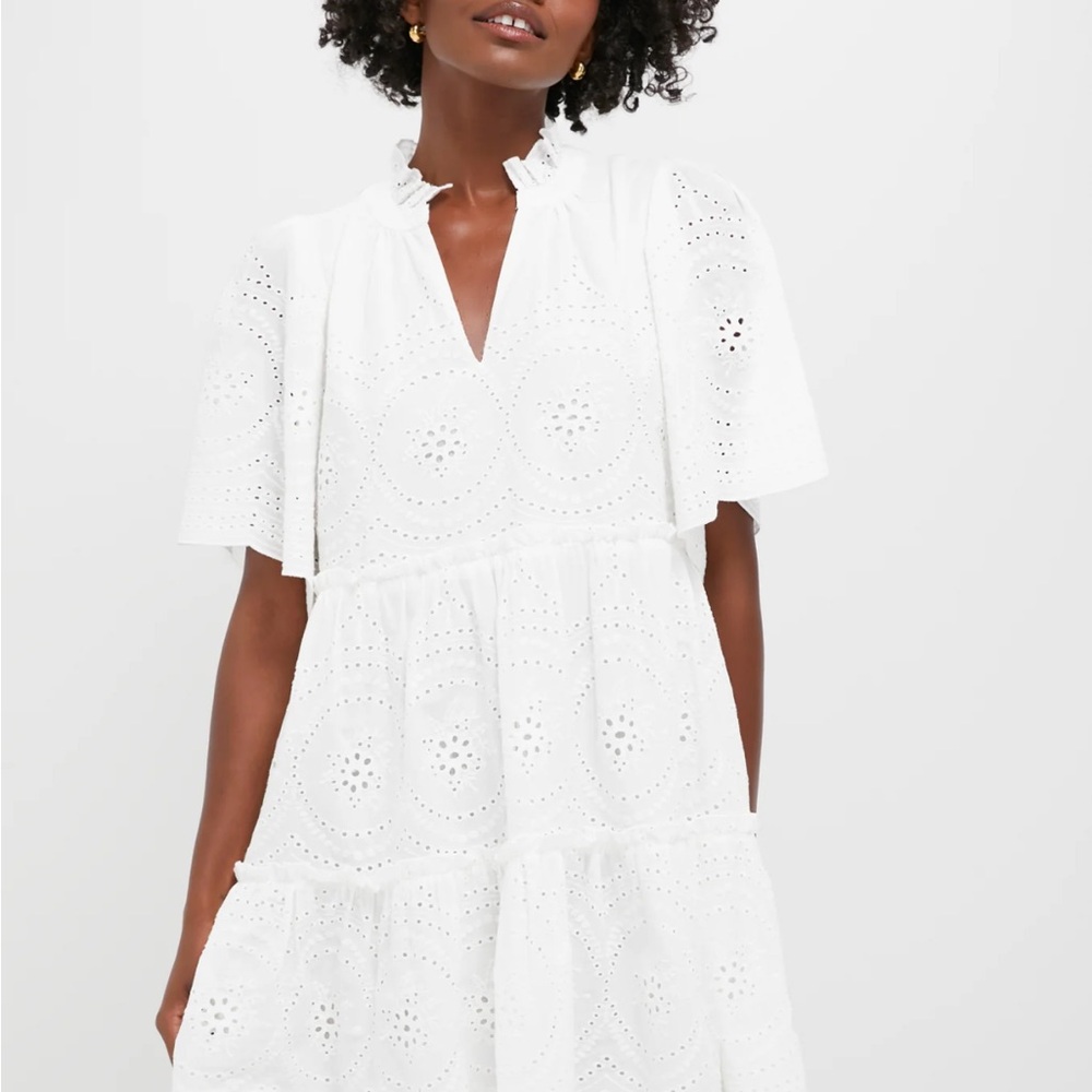Tuckernuck White Eyelet Crawford Mini Dress